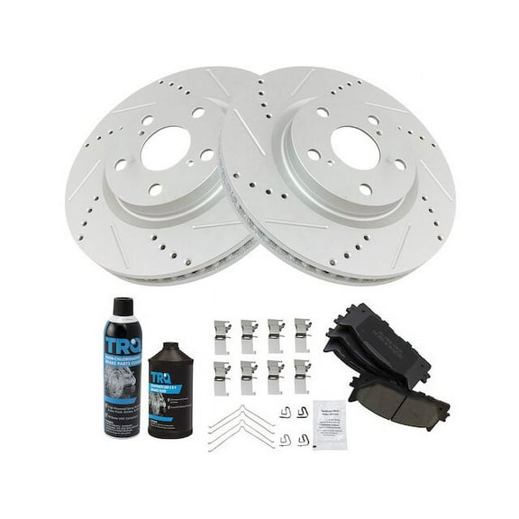 Front Brake Pad and Rotor Kit - Compatible with 2008 - 2017 Toyota Camry 2009 2010 2011 2012 2013 2014 2015 2016
