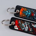 thumbnail image 3 of Jiibva Dragon Embroidery Key Fobs Japanese Keychain Art Keychains keychain pendant For Motorcycles Cars Fashion Key Rings Accessories, 3 of 7