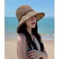 thumbnail image 3 of CoCopeaunts Straw Hat for Women Wide Brim Summer Handmade Woven Sun Hats Bucket Hat Outdoor Breathable Beach Hat, 3 of 8