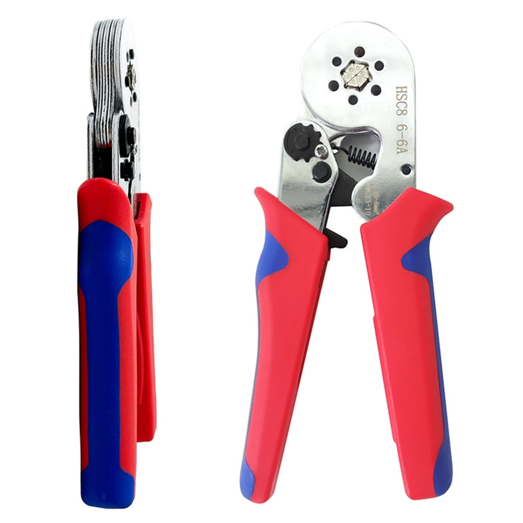 Precise Ratchet Crimping Tool For VE Tubular Connectors High Carbon Steel Networking Wire Pliers Long Use