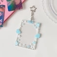 thumbnail image 4 of Card Holder With Keychain, Dienrx Clear Acrylic Id Sleeve With Keyring, Plastic Heavy Duty Top‑Load Card Holder For Student Id, Work Pass, Membership Card & Small Photo Display, 4 of 5