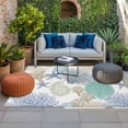 thumbnail image 2 of Marine Life Outdoor Rug for Patio/Deck/Porch, Non-Slip Large Area Rug 4 x 6 Ft, Summer Coastal Nautical Coral Conch Seashells Indoor Outdoor Rugs Washable Area Rugs, Camping Rug Carpet Runner, 2 of 8