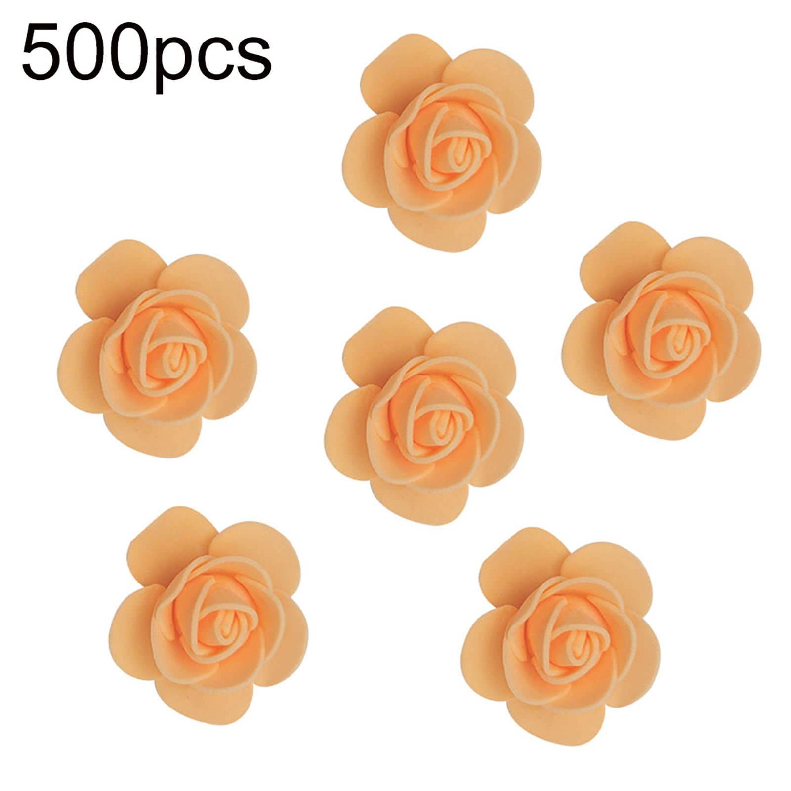 500x Foam Rose Head Artificial Flower for DIY Bear Doll Wedding House Decor W 