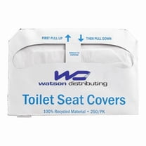 Watson Distributing White Half-Fold Toilet Seat Cover 5000/Case