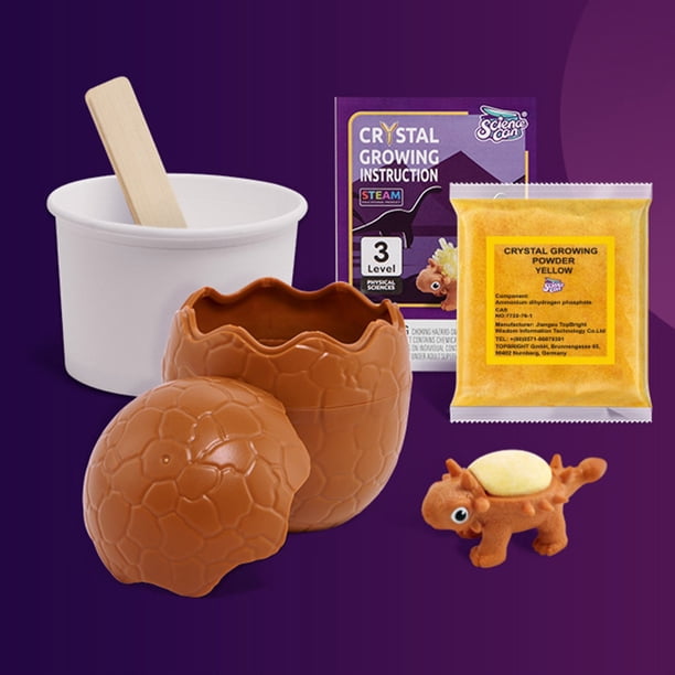 XWSHYW Juguetes para Niños Kit Experimental de Ciencia de Dinosaurios En Crecimiento de Cristal, Regalo Pequeño de Dinosaurio para Niños