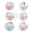 thumbnail image 4 of Lovely Cat Thank You Label Stickers Round Thanks Stickers Adhesive Label Sticker, 4 of 7