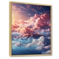 thumbnail image 2 of Designart "Celestial Beauty Muted Pink and Blue Sky III" Landscape & Nature Floater Framed Wall Art Print, 2 of 7