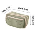 thumbnail image 2 of IPEWLEX Large Capacity Zipper Pencil Case, Versatile Multi-functional Organizer Pouch for Makeup & Electronics, Lightweight Portable Storage Bag Ideal for Office, Travel, and Daily Work, 2 of 5