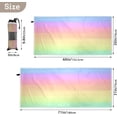 thumbnail image 3 of Dreamtimes Rainbow Striped Beach Towel,Absorbent Quick Dry Sport Towel Oversized Lightweight Soft Bath Towel for Travel Sports Pool Swimming Bath Camping 30x60in, 3 of 7