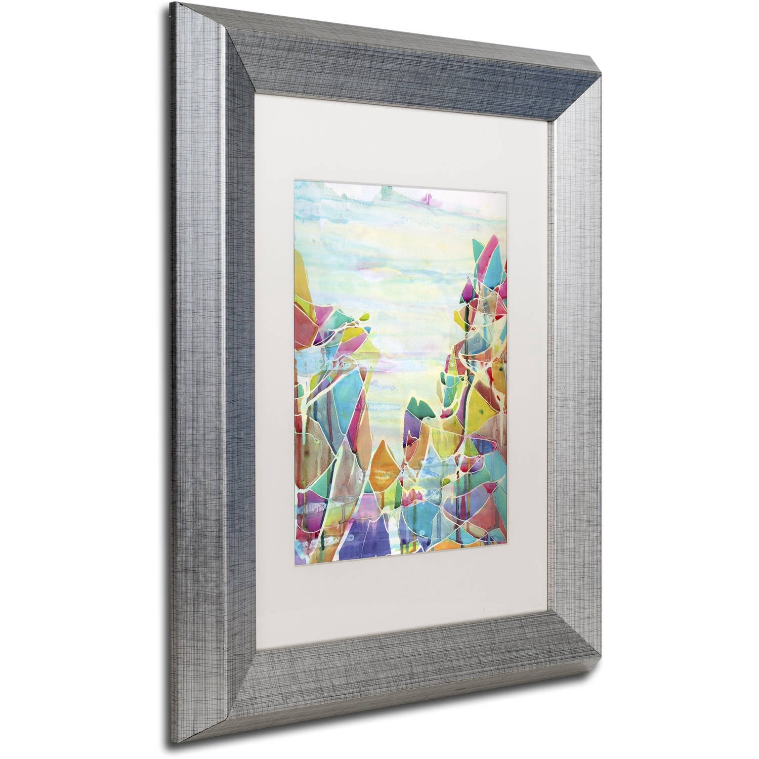 Trademark Fine Art "Pico de Orizaba" Canvas Art by Lauren Moss White Matte, Silver Frame