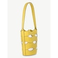 thumbnail image 5 of Free Assembly Women's Maria Cut Out Bucket Bag, Musard/Cream, 5 of 8