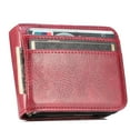 thumbnail image 5 of Galaxy Z Flip 4 5G Case 6.7 Inch - TECH CIRCLE Lightweight Synthetic Leather Plastic Protective Case with Card Holders, Scratch Resistant Wallet Simple Cover,Red, 5 of 7