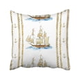 thumbnail image 1 of BOSDECO Pirate Watercolor Pattern With Ship Anchor And Rope Boat Nautical Drawing Drawn Graphic Pillowcase Cover 18x18 inch, 1 of 1