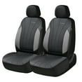 thumbnail image 4 of Coverado Front Car Seat Covers, Faux Leather Seat Protectors, 2 Seats Automotive Cushions Universal Fit for Car SUV Sedan Truck, Black&Gray, 4 of 6