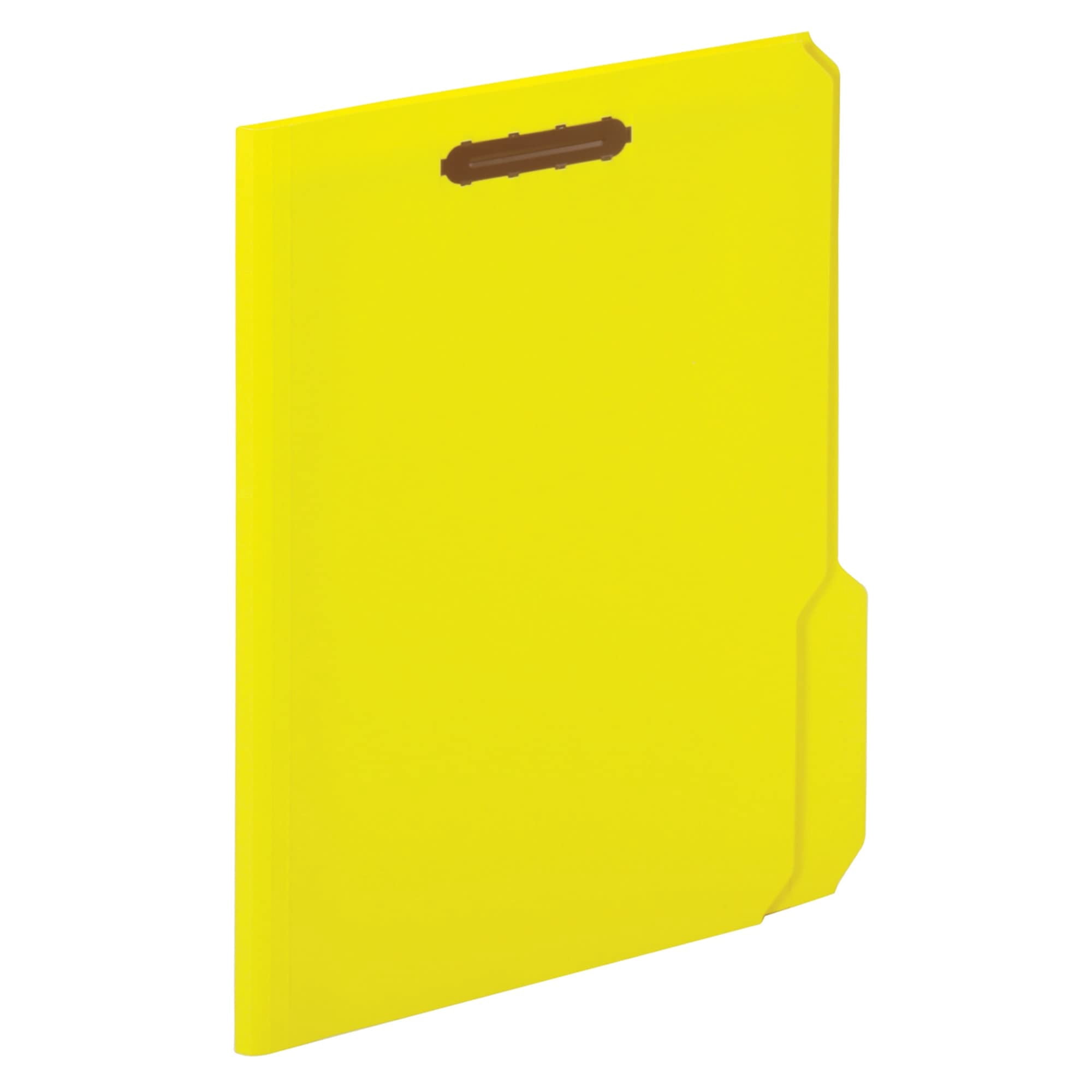 Office Depot Color Fastener File Folders, Letter Size, Yellow, Pack Of 50, OD22940