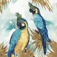 thumbnail image 2 of Watts, Eva 15x15 Black Ornate Wood Framed with Double Matting Museum Art Print Titled - Golden Parrots, 2 of 4