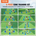 thumbnail image 2 of Juego de conos VEVOR para perros Agility Hurdle con 12 conos y 6 varillas, 2 of 9