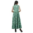 thumbnail image 4 of Moomaya Robe Chemise Longue Femmes Imprimée Sans Manches Robe d'Été Chemise à Boutons, 4 of 4