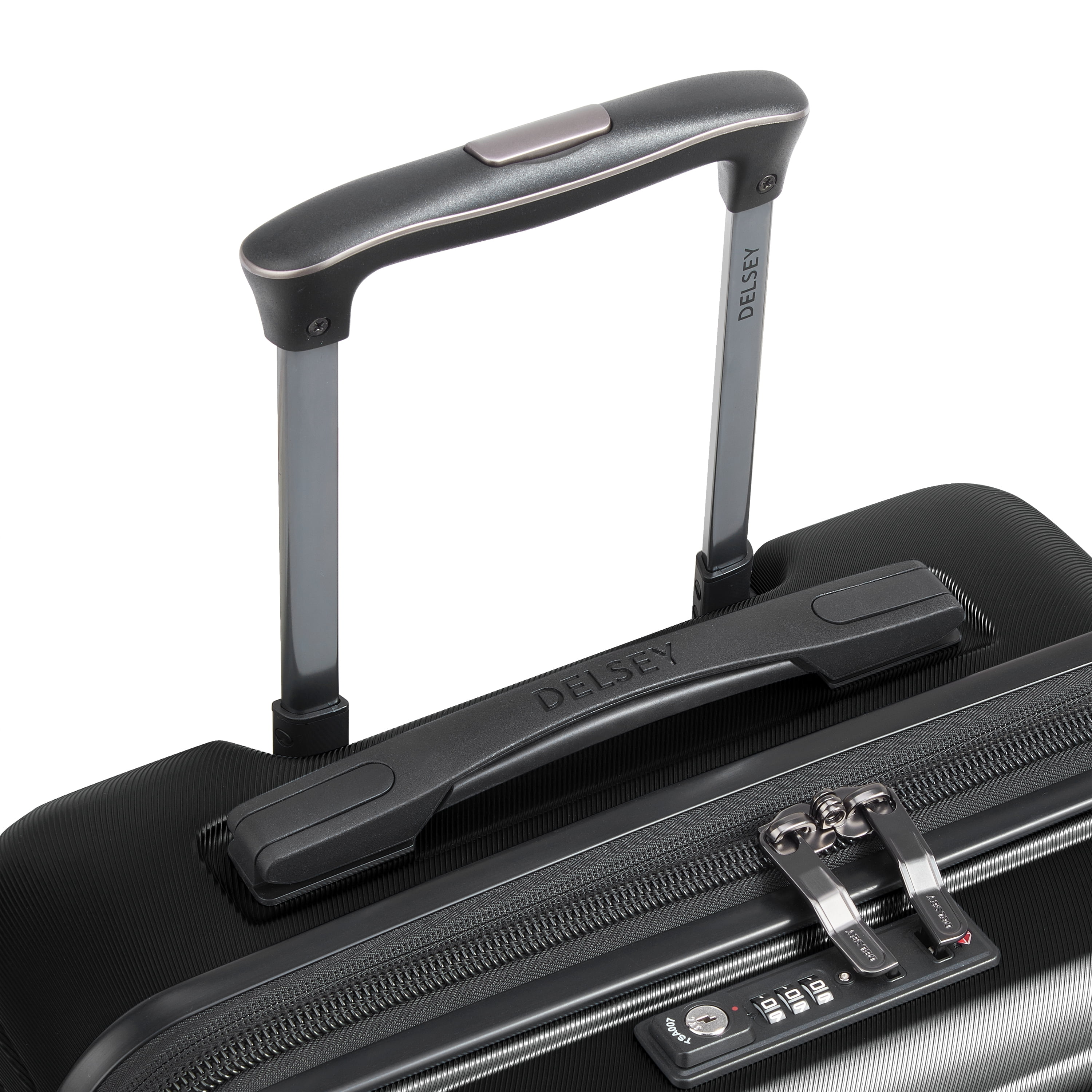 DELSEY PARIS Cruise 3.0 2 Wheel Underseater Hardside Carry-on Spinner Luggage, Black