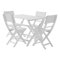 thumbnail image 2 of CoSoTower Foldable Dining Set, White, 2 of 9
