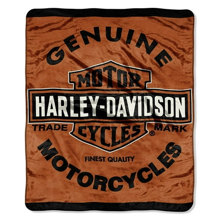 Harley Davidson, Genuine 46-Inch-by-60-Inch Micro-Raschel Blanket by The Northwest (Best Of The Northwest)