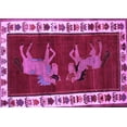 thumbnail image 1 of Ahgly Company Indoor Rectangle Animal Purple Traditional Area Rugs, 2' x 4', 1 of 4