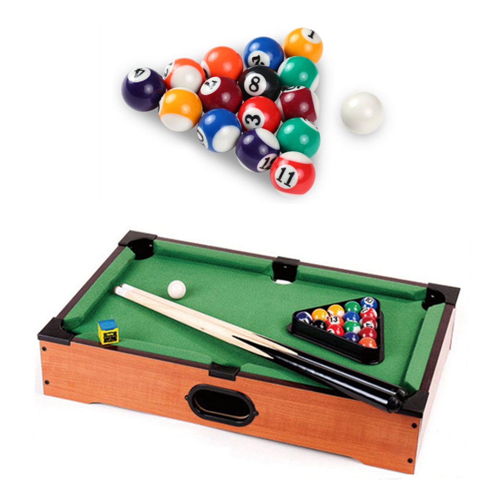  Younghemani Regulation Size Pool Balls Billiard Set - Comes  with Professional Cue Ball and Silver Case - Play 8 Ball and 9 Ball - 17 Pcs  - Multi Colored 11x11 Inches : Sports & Outdoors