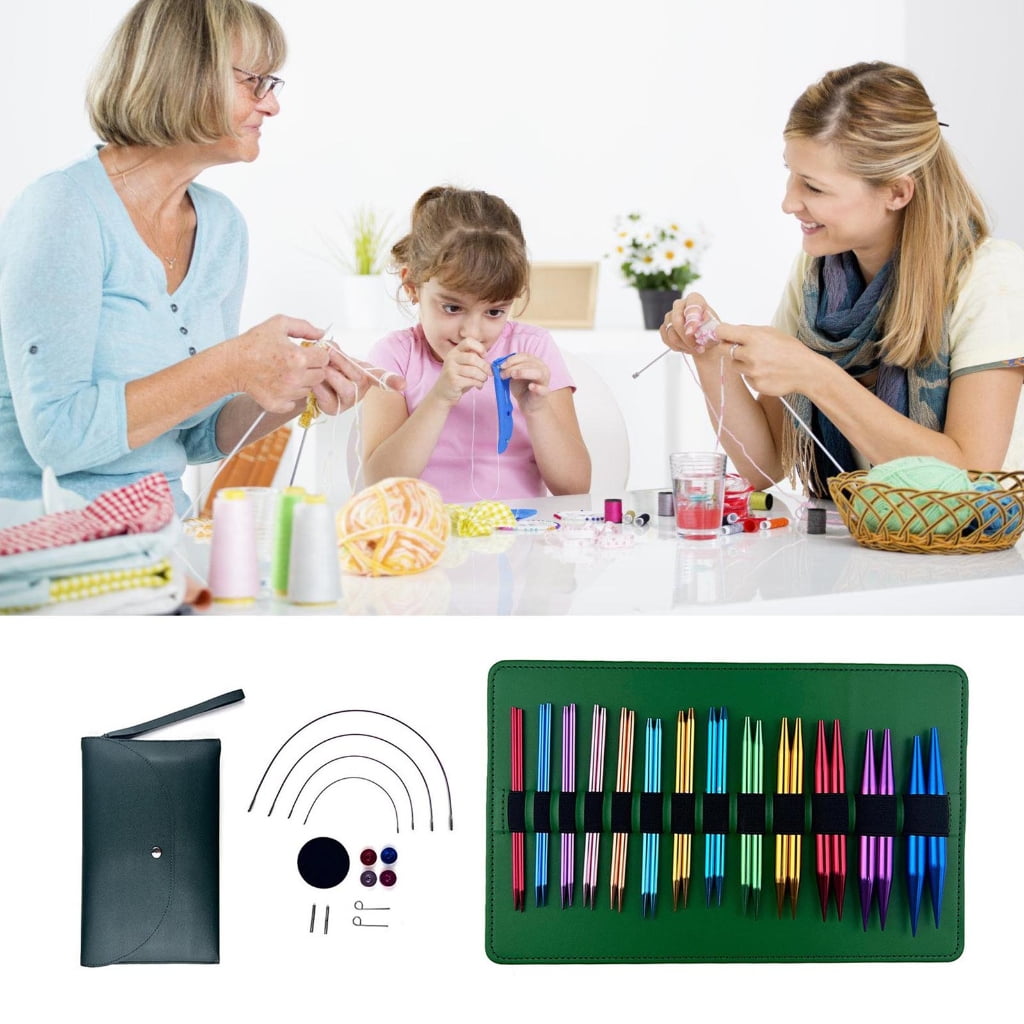 Multifunctional Aluminum Knitting Needle Handmade Tool for DIY Sweater Projects