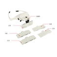 thumbnail image 2 of Headband Magnifier with LED Pinkiou Magnifying Glasses for Close Work Lighted Headset 5 Detachable Lenses 1.0X 1.5X 2.0X 2.5X 3.5X for Makeup, Dentist,Tattoo,Hobby, Reading, 2 of 6