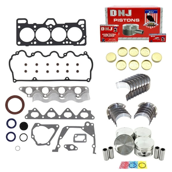 DNJ EK134 Engine Rebuild Kit Fits Cars & Trucks 2000-2002 Hyundai Accent 1.5L SOHC L4 12V 1495cc G4EK VIN G