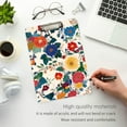 thumbnail image 3 of FORMRS Acrylic Clipboard with Low Profile Clip Standard A4 Letter Size, 12.5" x 9", Red Japanese Floral Pattern, 3 of 8