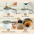 thumbnail image 4 of Automatic Stirring Coffee Cup with LED Display, 13oz Self-Stirring Mug, 304 Stainless Steel Material, 4 of 7