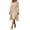 Beige, variant on Business Casual Outfits for Women, 2 Piece Blazer and Dress Set, Long Sleeve Open Front Coat with Bodycon Midi Dress