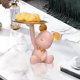 thumbnail image 1 of Resina creativa Macarena Estatuilla de oso Escultura Rosado para Bandeja de Almacenamiento dulces Soporte para llaves, 1 of 8