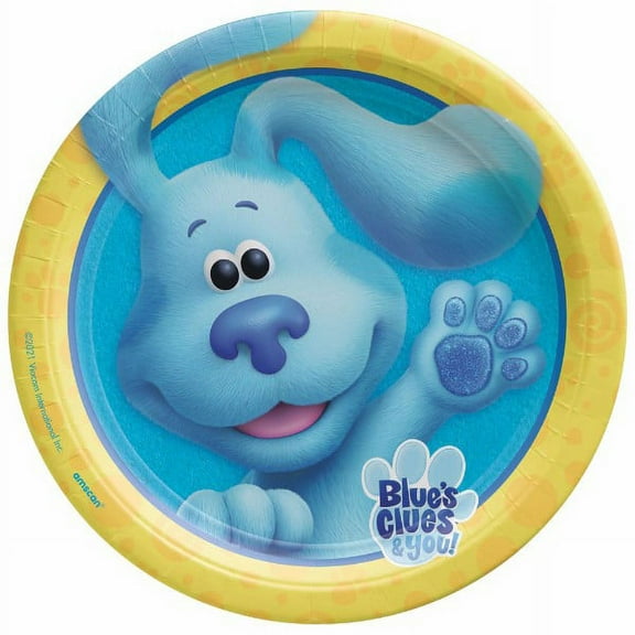 Blues Clues And You Round Dinner Paper Plates