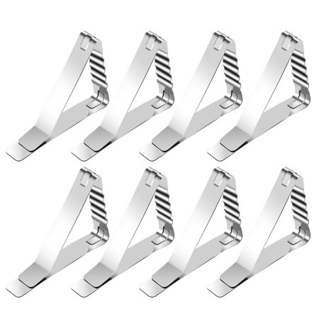 

Tablecloth Clips Picnic Table Cloth Cover Clamps Flexible Stainless Steel Holder