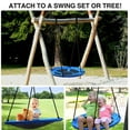 thumbnail image 2 of RedSwing 43" Flying Saucer Swing – Heavy-Duty Outdoor Round Tire Swing for Kids, 500 lbs Capacity, Blue, 2 of 7