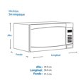 thumbnail image 3 of Horno de Microondas Daewoo 1.1 Pies Cúbicos Silver, 3 of 3