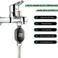 thumbnail image 3 of 2 Pieces Shower Water Temperature Gauge with LED Display - Instant-Read Bath Thermometer, Waterproof, Safe for Home and Bathroom Use, Fits 1/2 Inch Pipe, 3 of 7