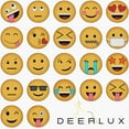 thumbnail image 6 of Deerlux Emoji Style Round Funny Smiley Face Kids Area Rug, Hungry Emoji Rug, 36" x 36", 6 of 6