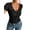 Black, variant on Women Lace V Neck Short Sleeve Top Floral See Through Sheer Blouse T Shirt Casual Ruffle