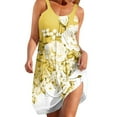 thumbnail image 5 of Boho Sundresses for Women Sleeveless Summer Beach Dresses Floral Print U Neck A Line Spaghetti Straps Mini Dresses, 5 of 5