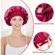 thumbnail image 2 of 2 gorros de satén de seda para cabello rizado, gorro de seda para dormir, gorro de dormir de noche para mujer, 2 of 5