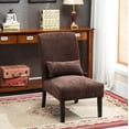 thumbnail image 4 of Roundhill Furniture Pisano Slipper Chair, Brown, 4 of 8