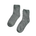 thumbnail image 3 of COUVER Women’s Fuzzy Fleece Cabin Slipper Socks, Charcoal, Size 5–9, 3 Pairs, 3 of 8