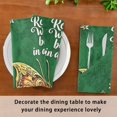 thumbnail image 3 of Iauyy Satin Napkins Set of 6- Butterfly- Green DIY Printing Decoration Cloth Napkin- Easy Care for Home/Party, 3 of 8