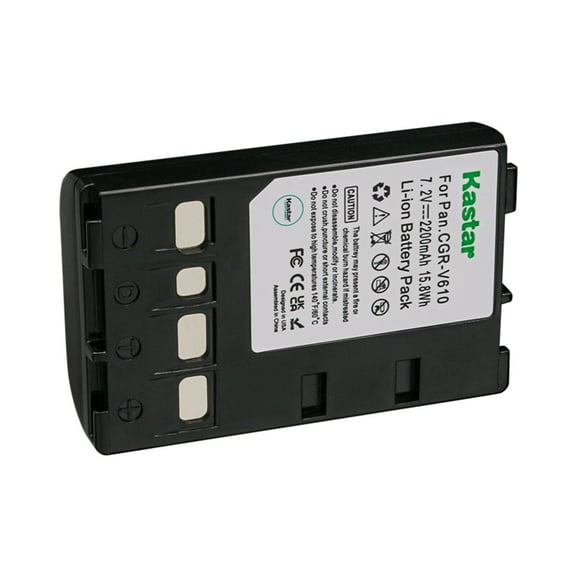 Kastar CGR-V610 Battery 1-Pack Replacement for Panasonic NV-MJ011 NVMJ011 MJ011 NV-RS7 NVRS7 RS7 NV-NCO11 NVNCO11 NCO11 NV-NCO11R NVNCO11R NCO11R NV-NCO12 NVNCO12 NCO12 NV-RX14 NVRX14 RX14 Camera