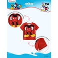 thumbnail image 4 of Disney Mickey Mouse Pack de 2 camisetas sin mangas y remeras para niño, rojo y amarillo, 4 of 7