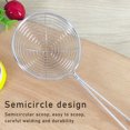 thumbnail image 4 of Baohd Stainless Steel Strainers Oval Hand Type Silicone Handle Anti-slip Washable Reusable Storaging Hook Colander Kitchen Sifters, 4 of 6