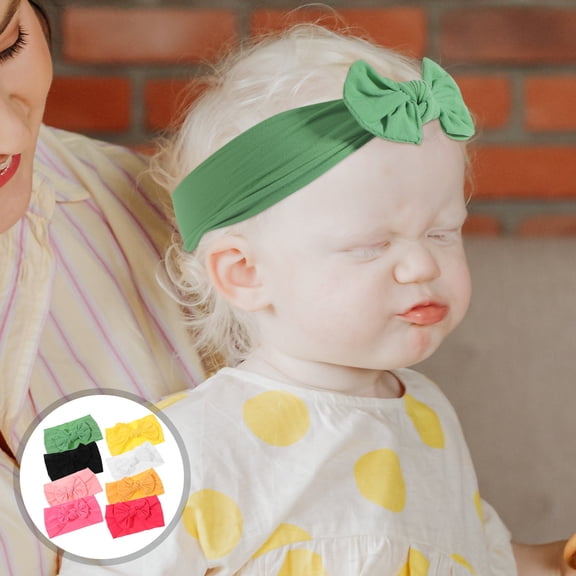 WHAMVOX  8 Pcs Bow Bunny Ear Headband Hair Accessories Ornaments for Girl Baby